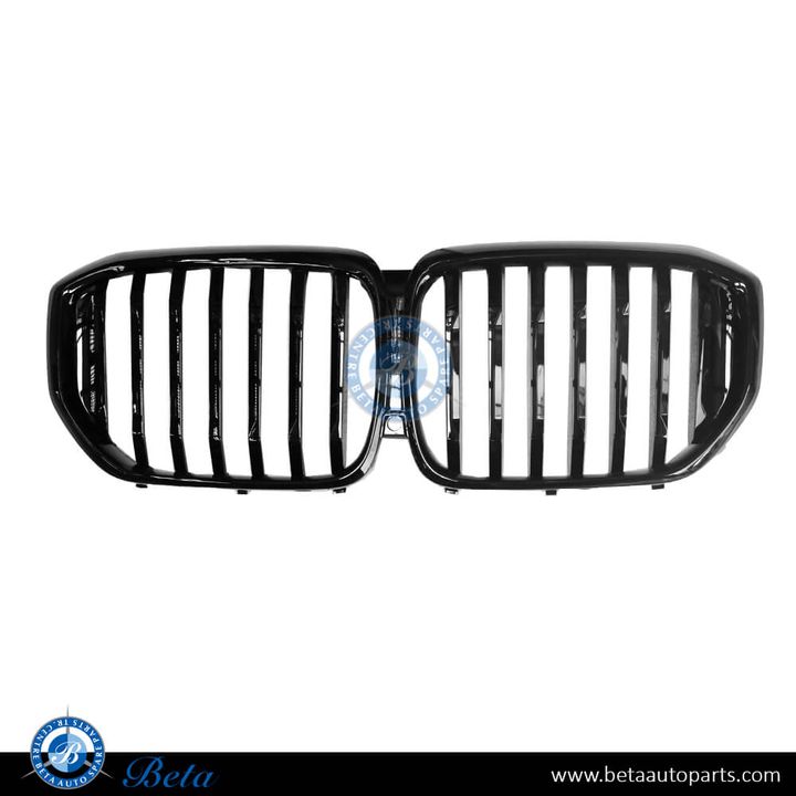 BMW X5 G05 LCI (2024-Up), Radiator Grille with Camera Hole (Gloss Black), China, 51135A67CC6