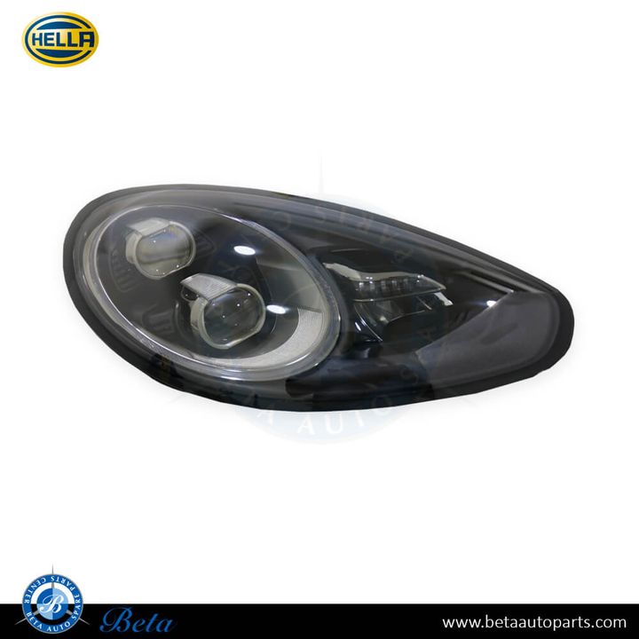 Porsche Panamera (2014-2016), Headlamp LED (Black) (Right), Hella, 97063197403