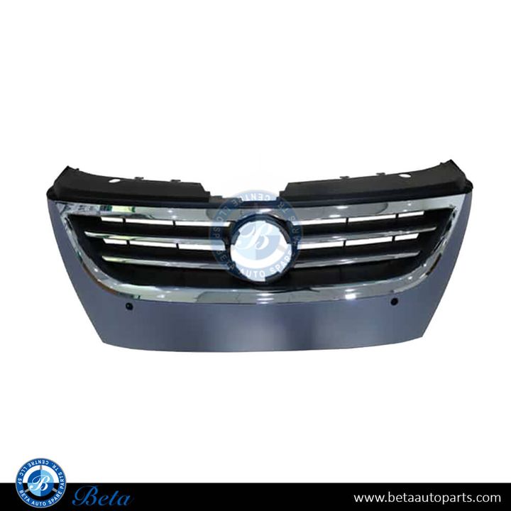Volkswagen CC (2012-2017), Radiator Grille (Black and Chrome), China, 3C8853651AARYB
