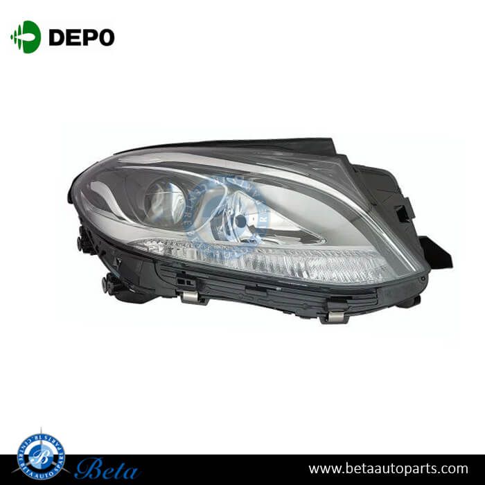 Mercedes GLE-Class W166 (2015-2018), Headlamp Normal with LED (Right), Depo, 1668201459