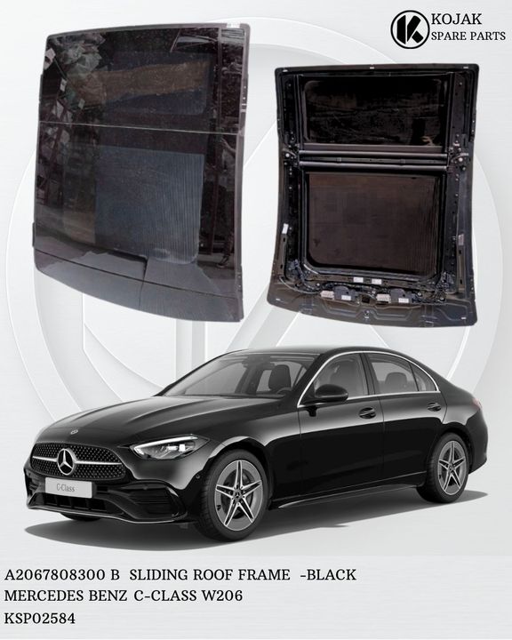 Mercedes-Benz C-Class W206 Sliding Roof Frame - Black