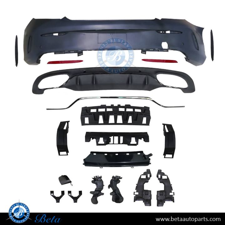 Mercedes C-Class Coupe C205 (2019-2021), Rear Bumper Normal AMG with Park Assist, China, 2058802206