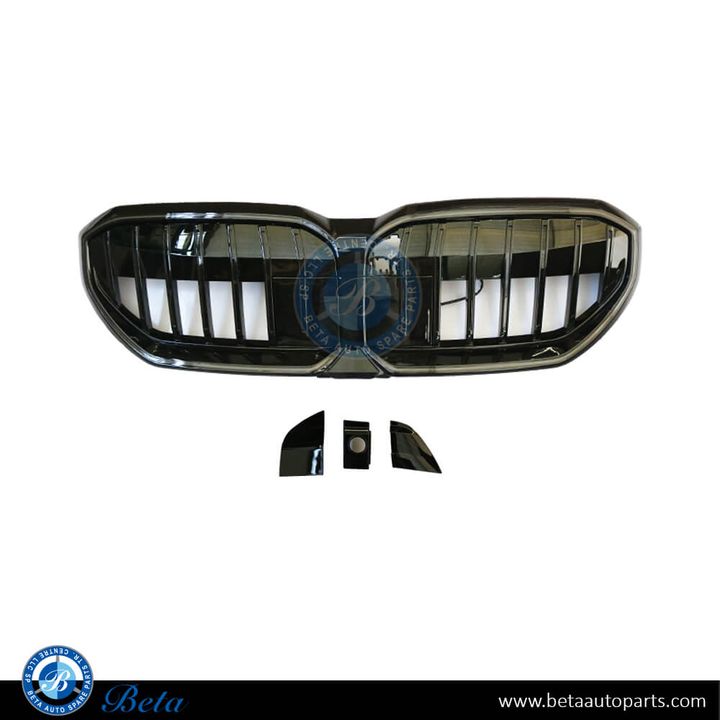BMW 5 Series G60 (2024-Up), Radiator Grille with LED (Gloss Black), China, 51118084674