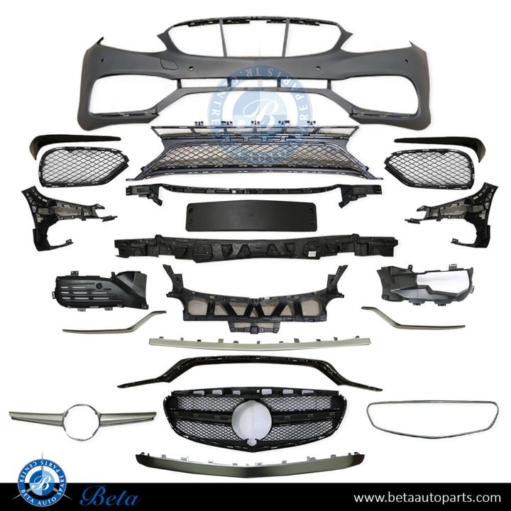 Mercedes E-Class W212 (2014-2016), Front Bumper with Radiator Grille E63 OE Type, Taiwan, 2128852938