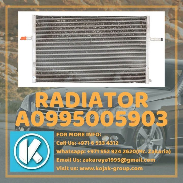 Mercedes-Benz A/C Condenser (labeled 'RADIATOR')