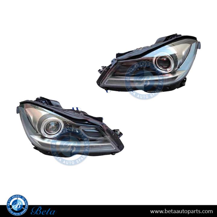 Mercedes C-Class W204 (2011-2014), Headlamp Upgrade from Normal to Xenon LED, China, 2048203539 / 2048203639