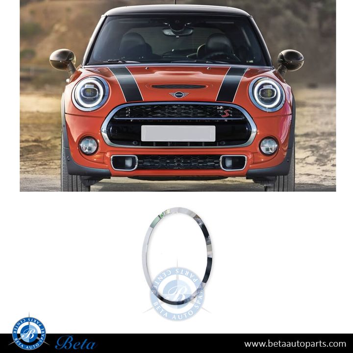 Mini Hatch F55 / F56 (2014-2023), Headlamp Ring Chrome (Left), China, 51137300631