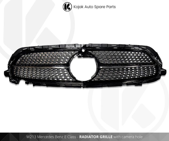 Mercedes Benz E Class W213 Radiator Grille with camera hole