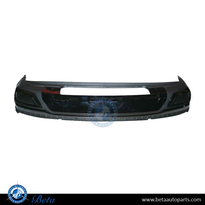 Audi Q7 S-Line (2020-2024), Rear Diffuser Assembly (Gloss Black), China, 4M0807434R