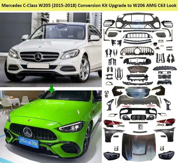 Mercedes Benz  W205 to W206 AMG C63 Look Body Conversion Kit