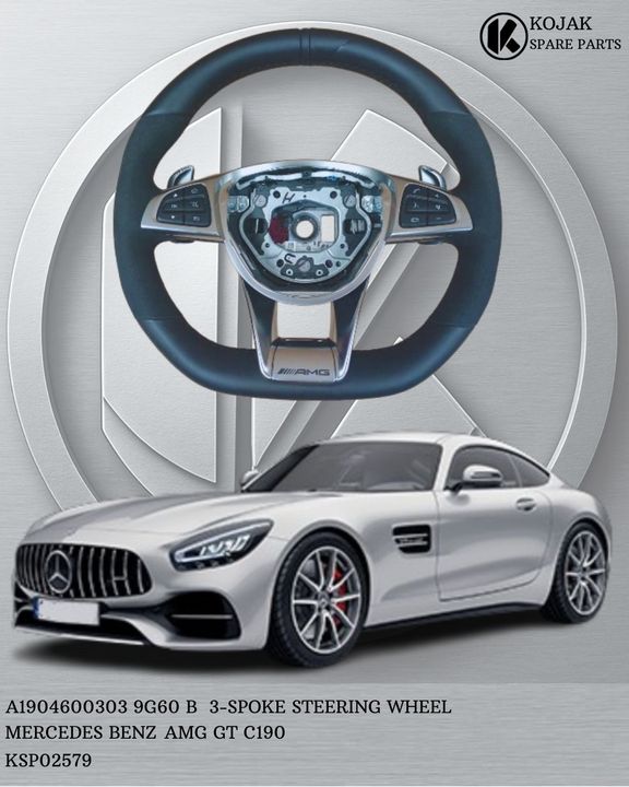 Mercedes-Benz AMG GT C190 3-Spoke Steering Wheel