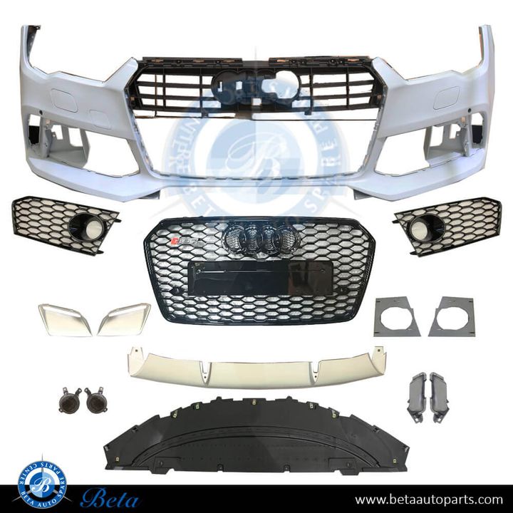 Audi A7 (2015-2018), Front Bumper RS7 Look, China, 4G8807065BR