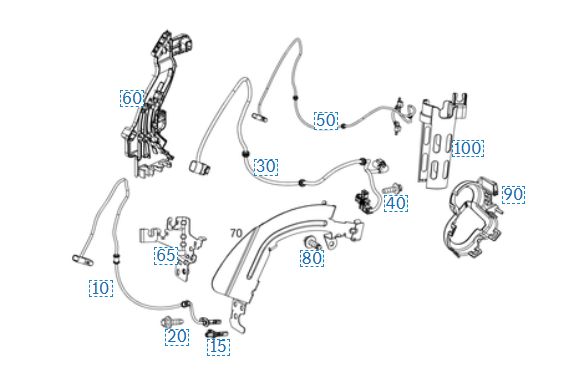Mercedes Benz Genuine ELECTRICAL WIRING HARNESS 205540420664