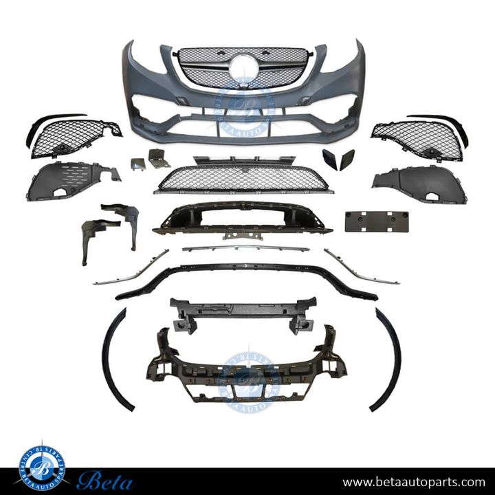 Mercedes GLE-Class W166 (2015-2018), Front Bumper AMG GLE63 Look with PDC, China, 1668850838