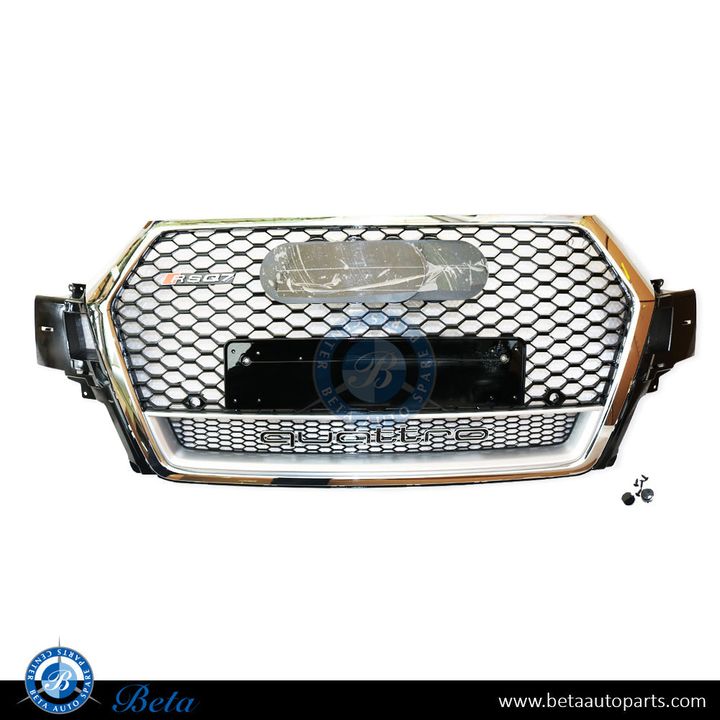Audi Q7 (2016-2019), Radiator Grille RSQ7 Look (Black and Chrome), China, 4M0853651