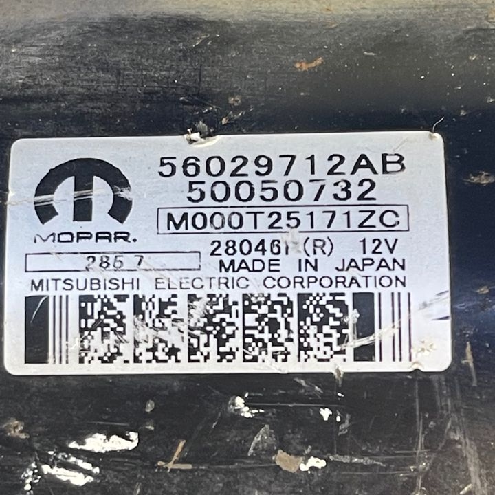 Starter Motor - 2018 Jeep Compass