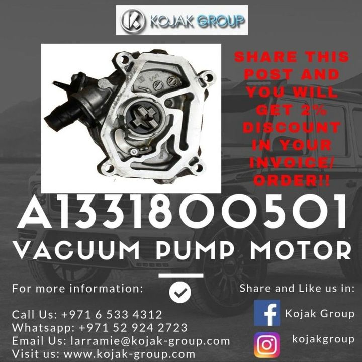 Mercedes-Benz Vacuum Pump Motor A1331800501