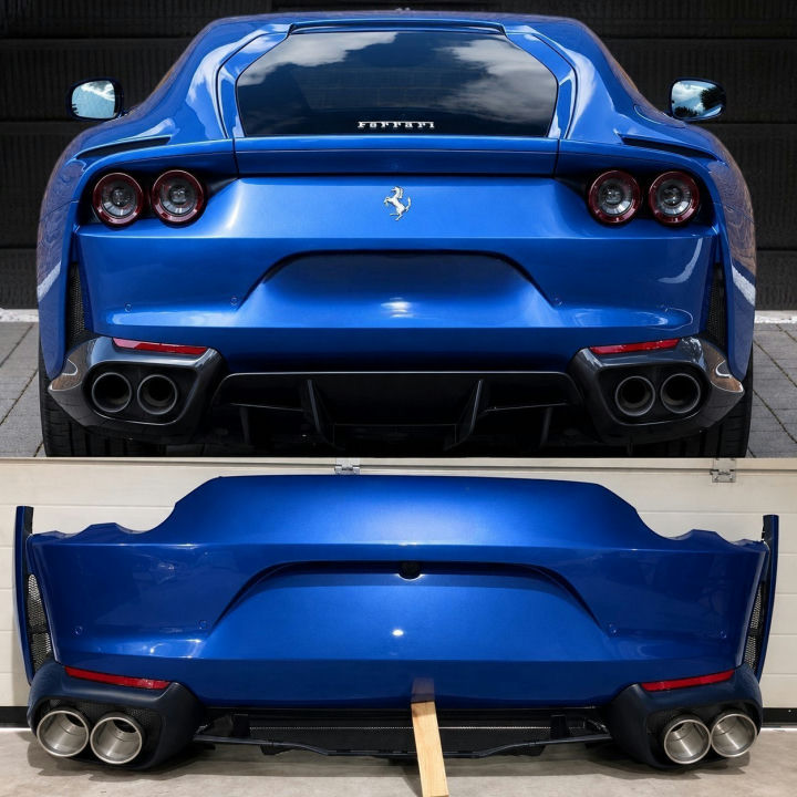 Ferrari 812 Superfast Rear Bumper Complete Blue