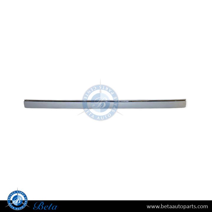 Mercedes E-Class W211 (2003-2005), Rear Bumper Strip without PDC with Chrome Moulding (Center), Taiwan, 2118800012