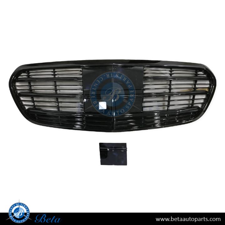 Mercedes S-Class W223 (2021-Up), Radiator Grille with Camera Hole with ACC (All Black), China, 2238804100