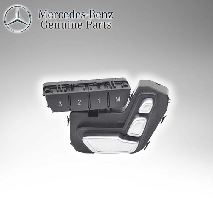 Mercedes Benz Genuine FRONT RIGHT SEAT ADJUSTMENT SWITCH BLOCK 9107 2129050351