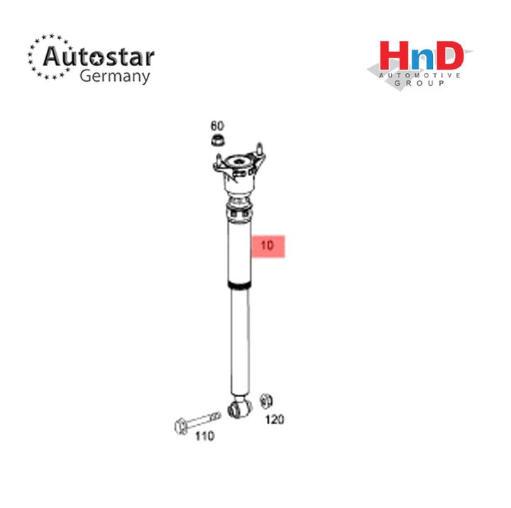 Autostar Germany Shock Absorber Rear Mercedes Benz CLA C117 W176 1763202731