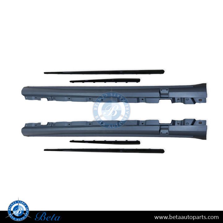 Mercedes S-Class W222 (2014-2020), Side Skirts AMG S63 (Black), Taiwan, 2226981854 / 2226981954