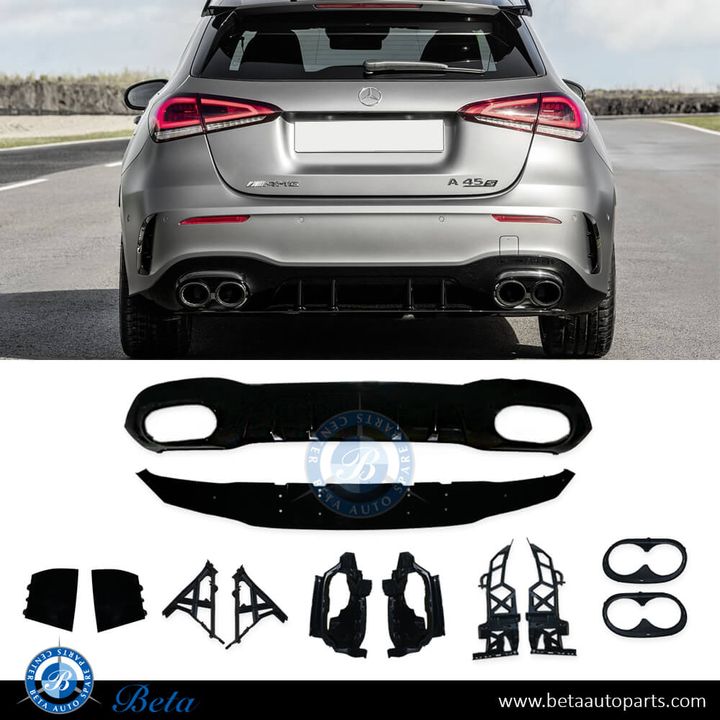 Mercedes A-Class Hatchback W177 (2019-Up), Rear Diffuser AMG A45 for Normal AMG, China, 1778856904