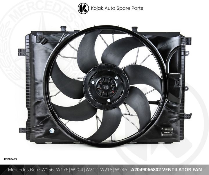 Mercedes Benz Radiator Ventilator Fan Assembly