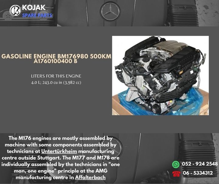 Mercedes-Benz M176 4.0L Gasoline Engine