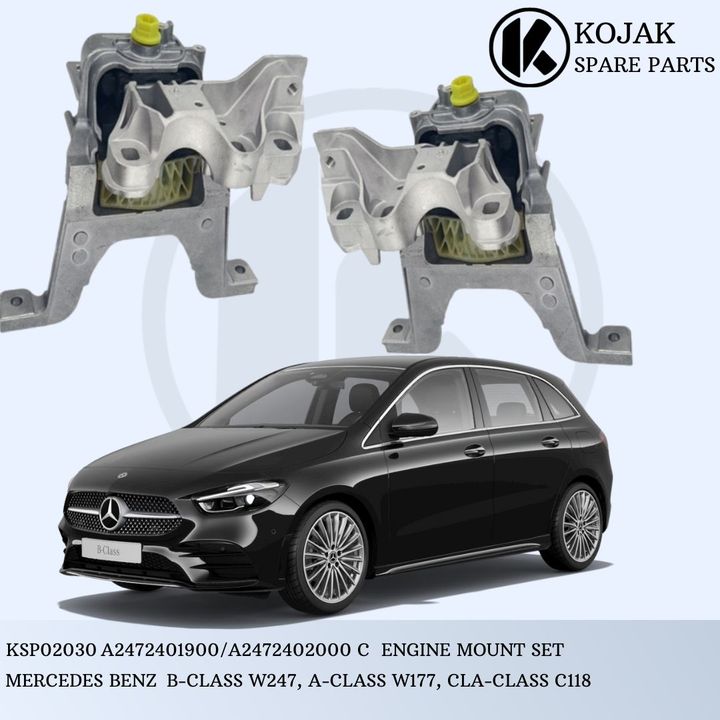 Mercedes-Benz Engine Mount Set for B-Class W247, A-Class W177, CLA-Class C118