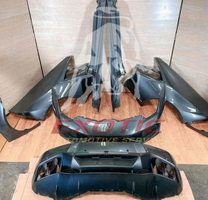 Lamborghini Huracan Body Kit Bumpers, Fenders, Side Skirts Grey