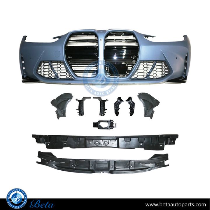 BMW 3 / 4 Series G80 / G81 / G82 / G83 (2019-Up), Front Bumper with Park Assist, China, 51117884096