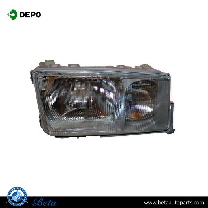 Mercedes C-Class W201 (1982-1993), Headlamp (Right), Depo, 2018202661