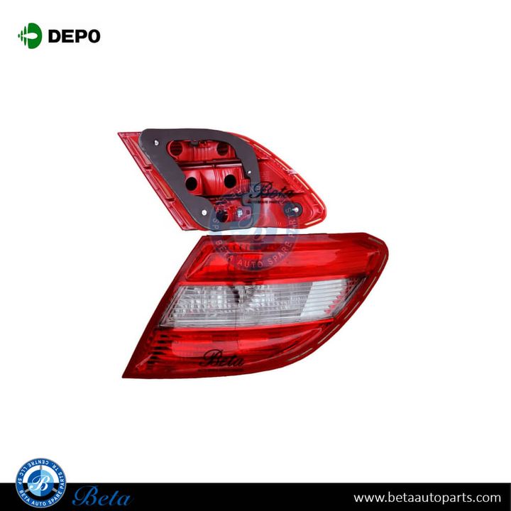 Mercedes C-Class W204 (2008-2010), Tail Lamp (Right), Depo, 2048203064