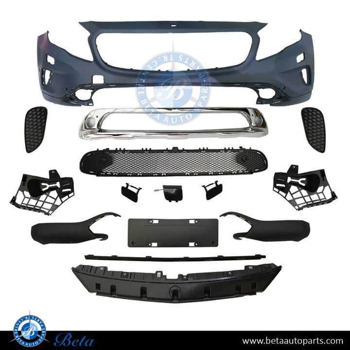 Mercedes GLA-Class X156 (2014-2016), Front Bumper Basic, China, 1568800540