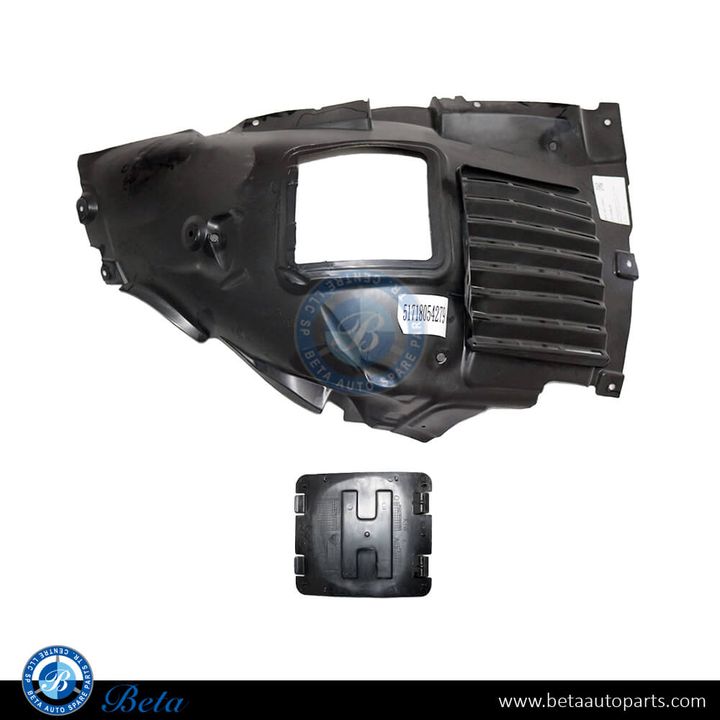 BMW M3 / M4 F80 / F82 / F83 (2012-2020), Front Wheel Fender Liner Front Half (Left), China, 51718054279