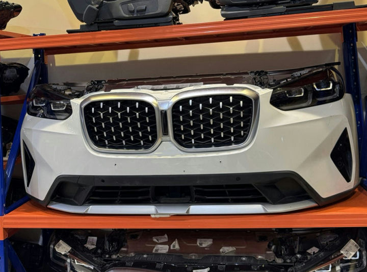 BMW X3 G01 LCI Front End Nose Cut White with LED Headlights