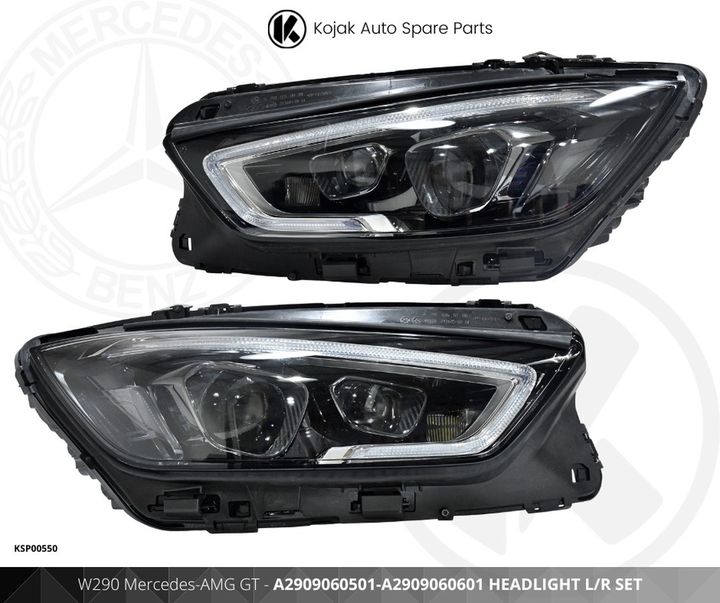 Mercedes-AMG GT W290 Headlight Set (Left & Right)
