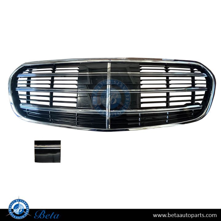 Mercedes S-Class W223 (2021-Up), Radiator Grille with Camera Hole with ACC (Silver), China, 2238804000