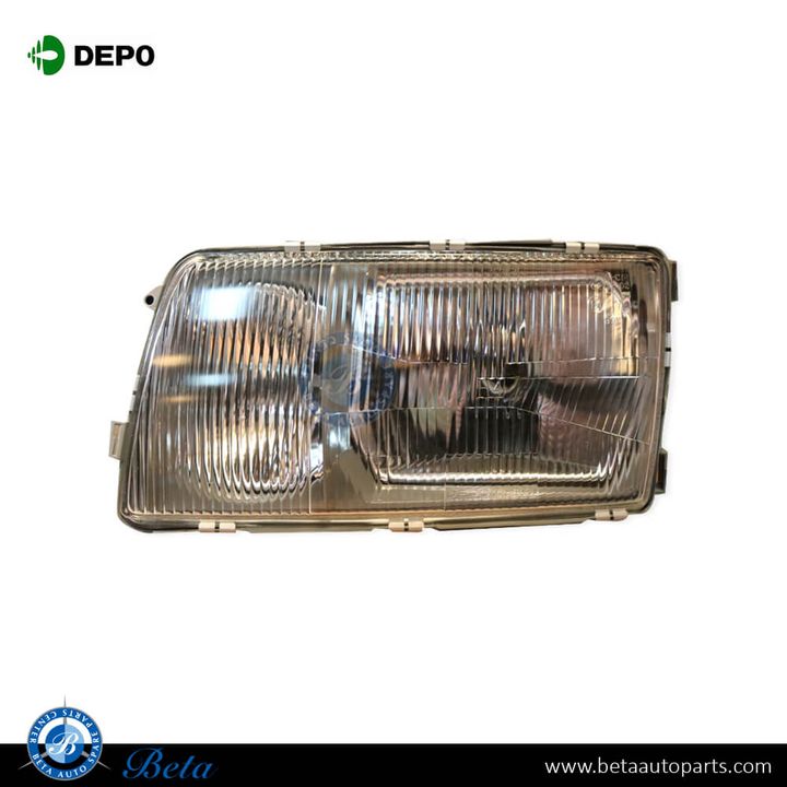 Mercedes S-Class W126 (1985-1992), Headlamp (Left), Depo, 1268205761