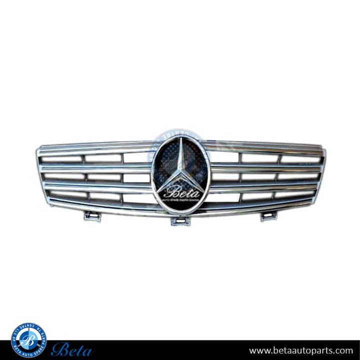 Mercedes CLS-Class W219 (2004-2007), Radiator Grille with Chrome (Silver), Taiwan, 2198800083