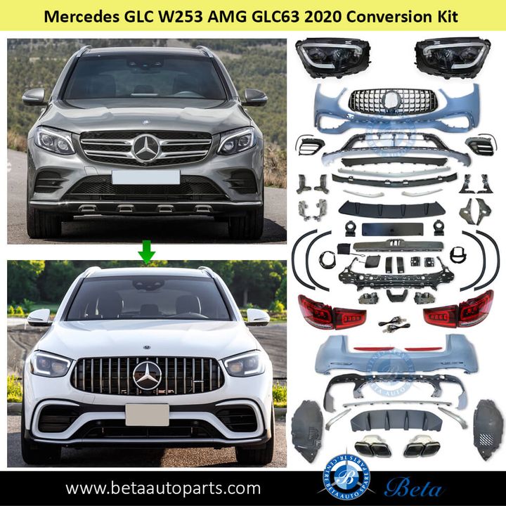 Mercedes GLC-Class W253 (2016-2019), Body Kit Conversion Upgrade to 2020 AMG GLC63 Look, China