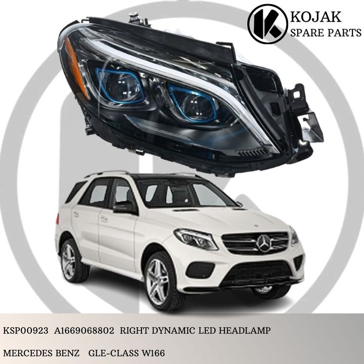 Right Dynamic LED Headlamp Mercedes-Benz GLE-Class W166
