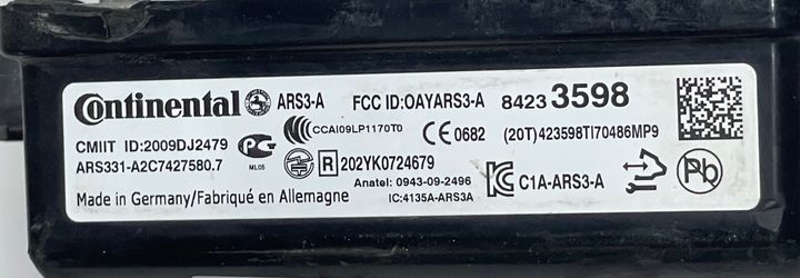 CRUISE CONTROL RADAR SENSOR - 2017 Cadillac Escalade