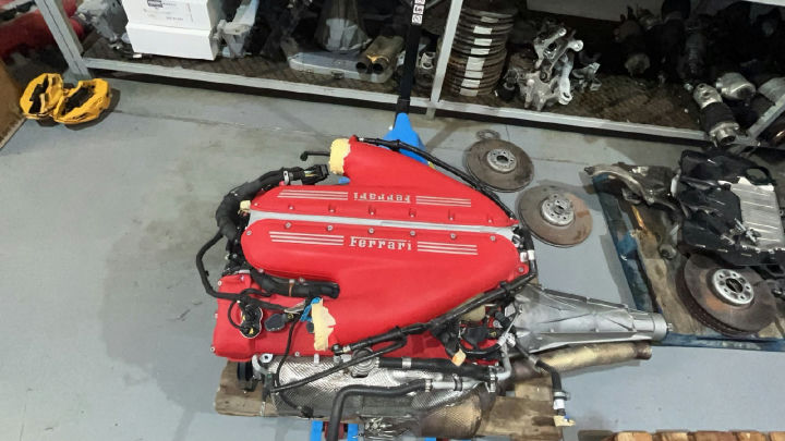 Ferrari 812 competizione F12berlinetta 6.3 V12 F140 Engine Assembly with Torque Tube