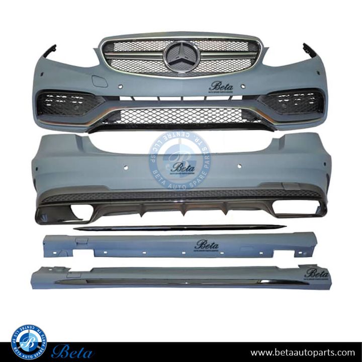 Mercedes E-Class W212 (2014-2016), Body Kit Upgrade to AMG E63 Look with PDC / Washer (Silver), Taiwan