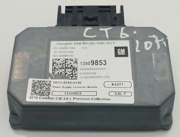 Power Supply Converter Module - 2016 Cadillac CT6 3.6L Premium Collection