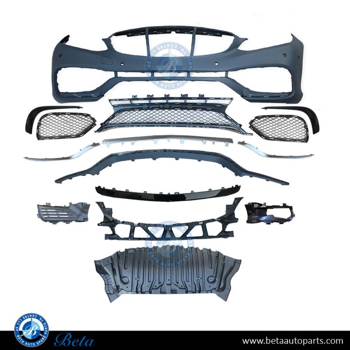 Mercedes E-Class W212 (2014-2016), Front Bumper with PDC E63 Look, Taiwan