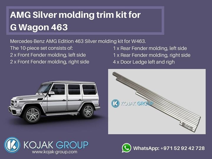 AMG Silver molding trim kit for G Wagon 463